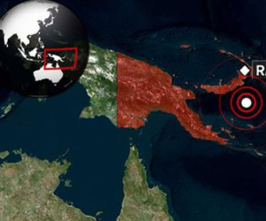 Động đất 7,1 độ richter ở Papua New Guinea