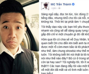 Trấn Thành bức xúc vì bị chỉ trích "xem thường" Duy Nhân