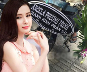 Angela Phương Trinh phân trần về "vòng hoa viếng gây khó xử"