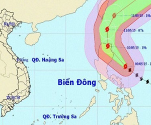 Chiều nay, bão gần Biển Đông đã đạt cấp siêu bão