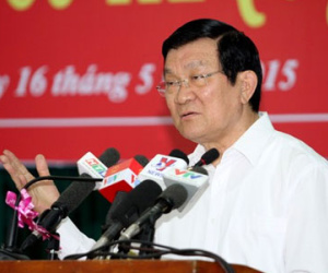 Chủ tịch nước Trương Tấn Sang: Cán bộ “đất và đôla" là có thật