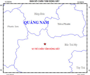 Sau 3 ngày yên ắng, Quảng Nam lại xảy ra động đất