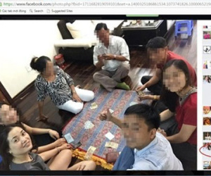 Kiểm sát viên đăng ảnh đánh bài ăn tiền lên Facebook