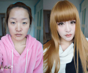 Không thể tin nổi gương mặt mộc của hot girl mạng xã hội