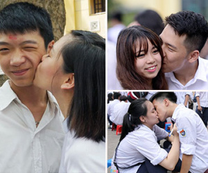 Những màn "khóa môi" tạm biệt tuổi học trò