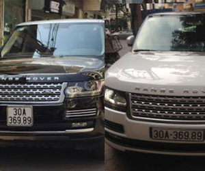 Hai xe tiền tỷ Range Rover có biển số giống nhau