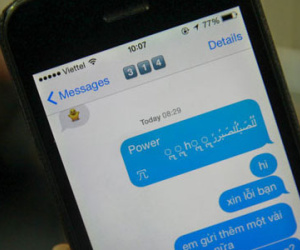 iPhone gặp lỗi khi nhận tin nhắn chứa ký tự lạ