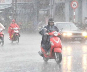 Hôm nay, miền Bắc sẽ có mưa rào và dông