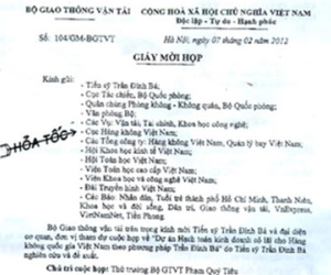 Ông Trần Đình Bá phản hồi những thông tin của Bộ GTVT