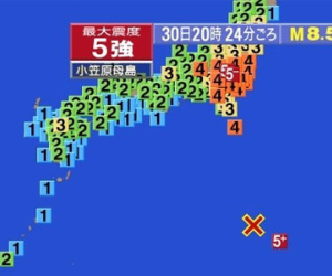 Động đất mạnh 8,5 độ Richter ngoài khơi Nhật Bản, Tokyo rung chuyển