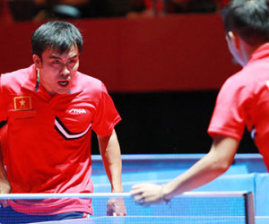 Tuấn Quỳnh - Anh Tú vào bán kết đôi nam bóng bàn SEA Games 28