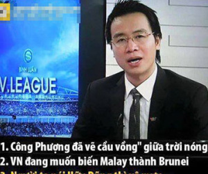 BLV Tạ Biên Cương lại gây bão với câu bình luận cười ra nước mắt
