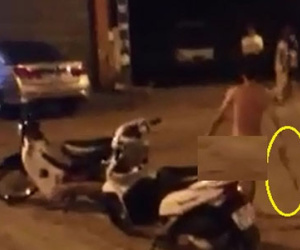 Clip: Ngáo đá, thanh niên cởi chuồng cầm thanh sắt gây náo loạn đường phố