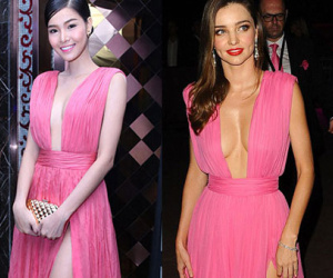 Kỳ Hân thừa nhận mặc đầm nhái Miranda Kerr