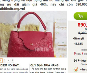 "Hàng hiệu" giá vài trăm nghìn đồng bán tràn lan trên mạng