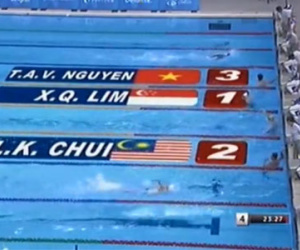 Singapore cho Ánh Viên về đích dù không thi đấu