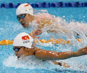 VĐV Singapore: "Chúa ơi, sao lại có người giỏi như Ánh Viên"