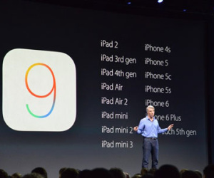 iOS 9 ra mắt, hỗ trợ cả iPhone 4S, iPad mini