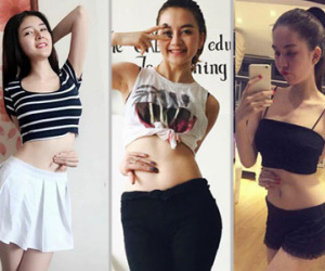 Sao nữ và hot girl Việt phát sốt với thử thách "chạm nút rốn" để khoe eo đẹp