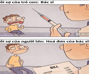Sự khác nhau đáng suy ngẫm về nỗi sợ của người lớn và trẻ con