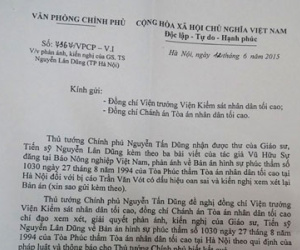 Thủ tướng chỉ đạo làm rõ án oan 22 năm