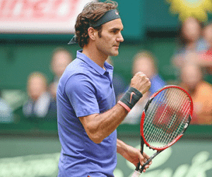 Federer lần thứ 10 vào chung kết Gerry Weber