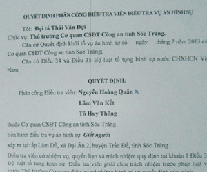 Vụ oan sai ở Sóc Trăng: Điều tra lại hành vi dùng nhục hình