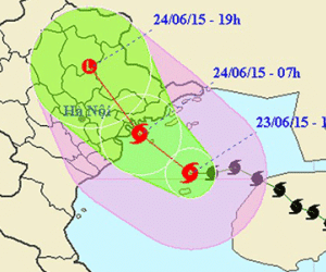 Bão Kujira đổi hướng, tiến về Quảng Ninh - Hải Phòng