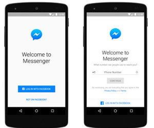 Facebook Messenger có thể đăng nhập không cần tài khoản Facebook