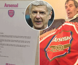 HLV Wenger viết thư chia buồn đầy cảm động khi một CĐV Arsenal qua đời