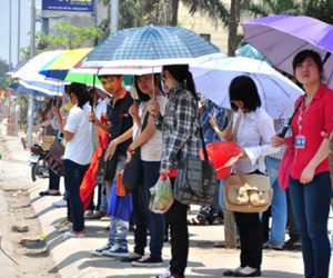 Nắng nóng 39 độ C trong thời gian thi THPT Quốc gia