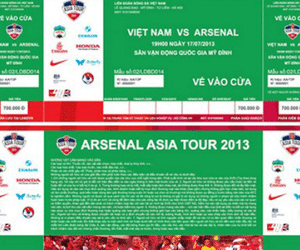 Vé xem trận ĐTVN - Man City cao nhất 1,8 triệu đồng