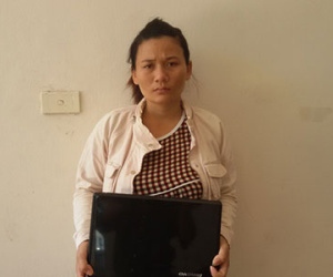 “Nữ quái” phá khóa phòng trọ trộm máy tính còn tạo hiện trường giả