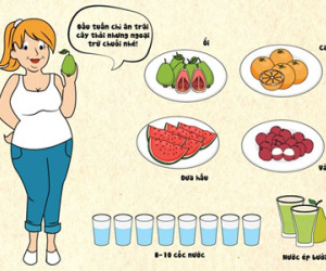 Gợi ý thực đơn 7 ngày giảm 8 kg