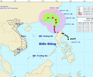 Tin mới nhất về cơn bão số 2 trên biển Đông