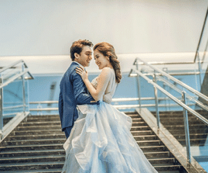 B Trần bất ngờ chụp ảnh cưới cùng Á hậu Huyền My