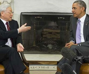 Tổng Bí thư Nguyễn Phú Trọng hội đàm với Tổng thống Obama