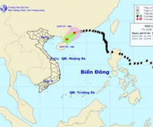 Bão số 2 suy yếu thành áp thấp nhiệt đới