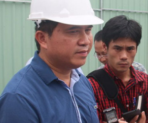 Thứ trưởng Xây dựng xem xét hiện trường sập giàn giáo