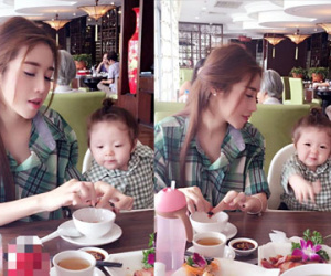 "Chết ngất" với khuôn mặt "háu ăn" dễ thương của Cadie Mộc Trà