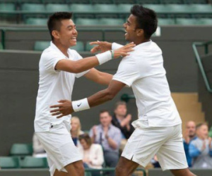 Hình ảnh đáng nhớ về Hoàng Nam trong trận CK Wimbledon