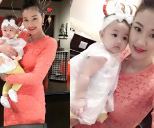 Maya đẹp rạng ngời bên cạnh con gái đầu lòng