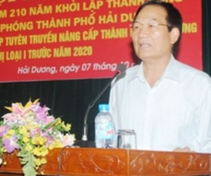 Bí thư Thành ủy Hải Dương rút đơn xin từ chức