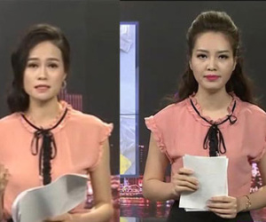 BTV Minh Khuê mắc lỗi trang điểm, MC Thụy Vân bị "đụng" váy