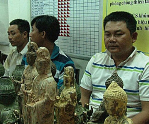 Chiêu lừa bán tượng phật giả cổ