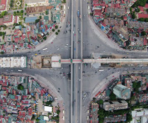 Giao lộ 4 tầng đầu tiên ở Việt Nam đang hình thành