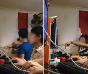 Phẫn nộ với clip nam thanh niên tát người yêu liên tục trong quán net