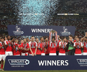 Hạ Everton 3-1, Arsenal vô địch Premier League Asia Trophy