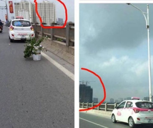 Xôn xao hình ảnh chiếc taxi đỗ cùng vị trí trên cầu Vĩnh Tuy từ nửa năm trước?