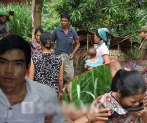 Vợ nghi can thảm sát 4 người khóc ngất khi chồng bị bắt